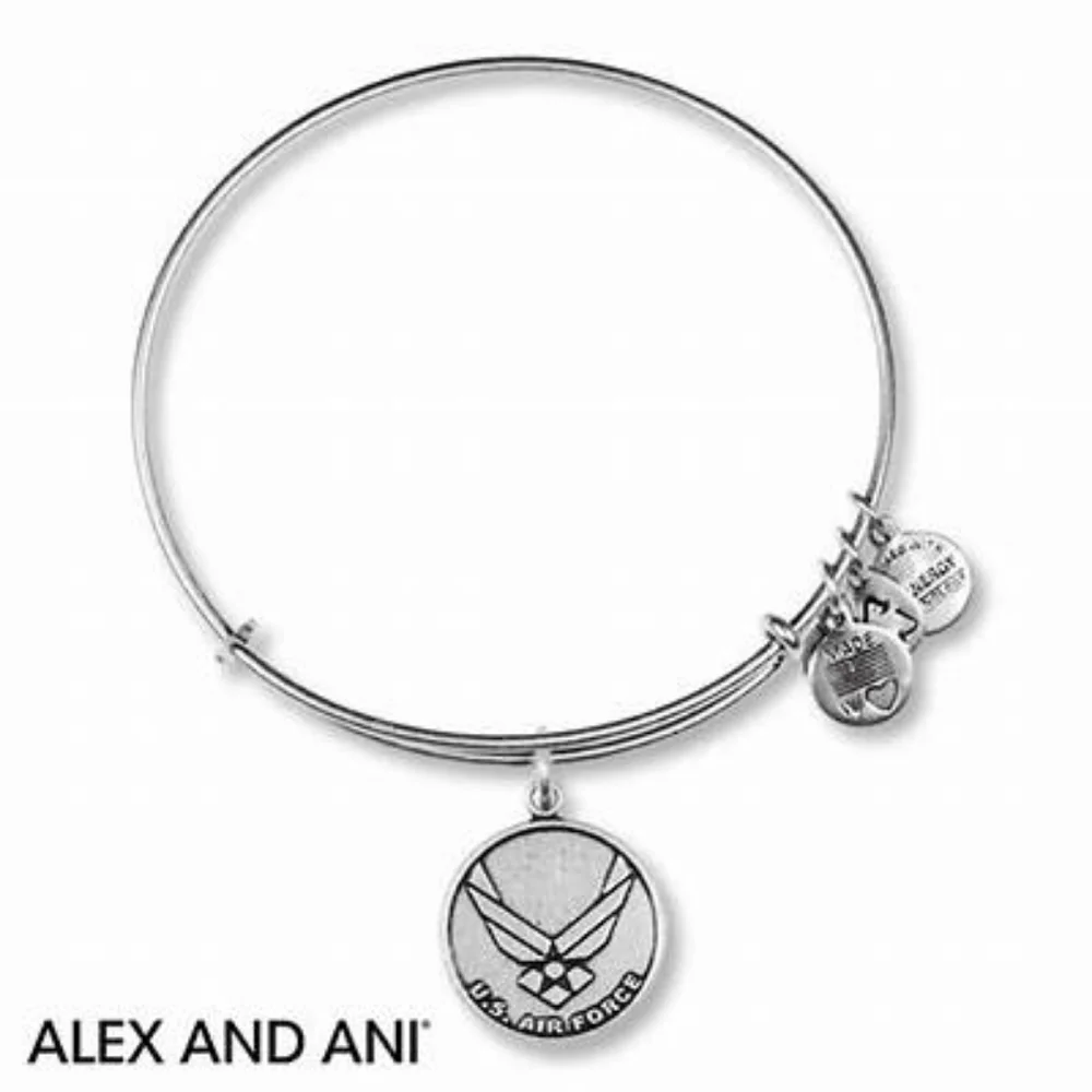 NWT, Bundle of 2 Alex and Ani Air U.S. Air Force Bracelet - Picture 11 of 12